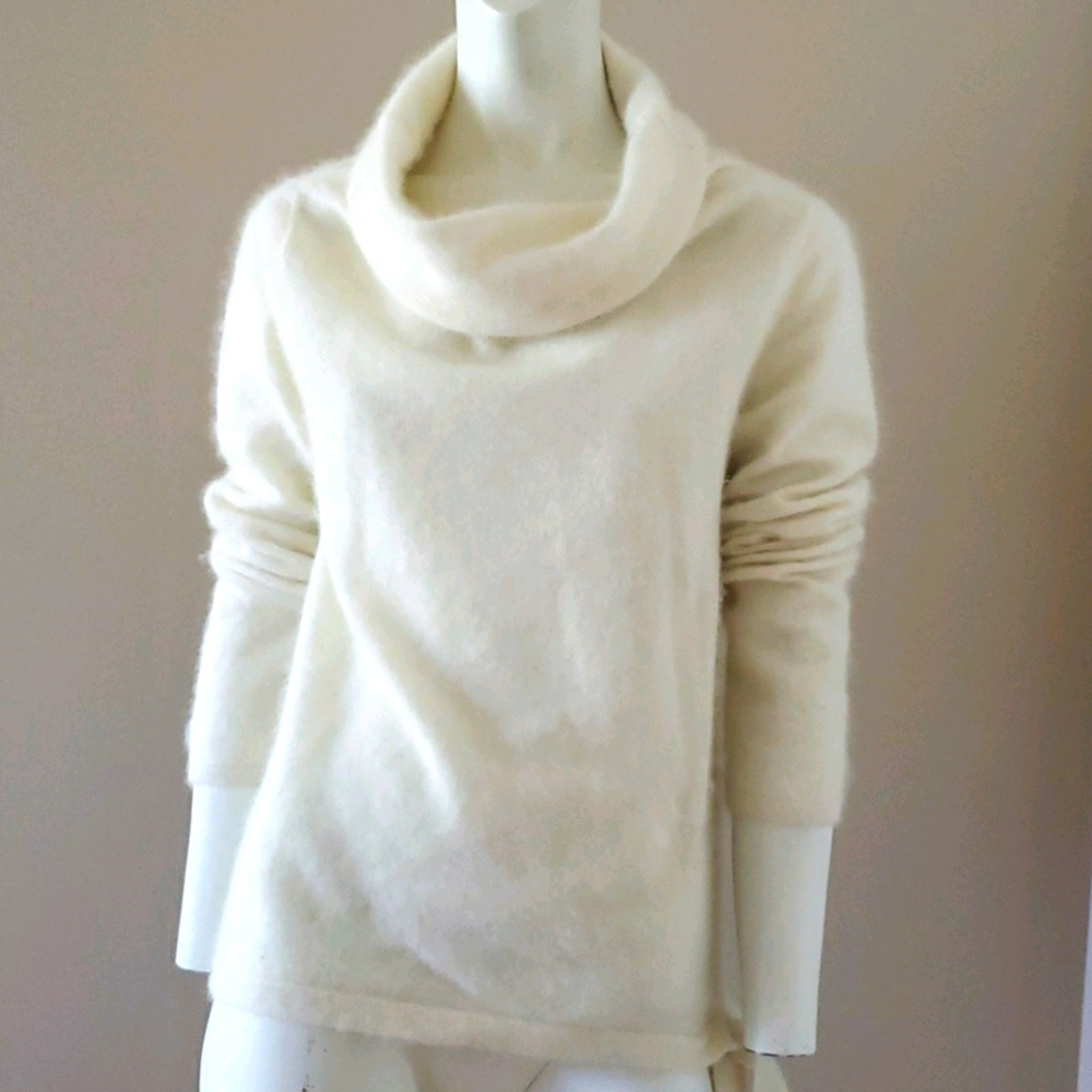 Angora white sweater